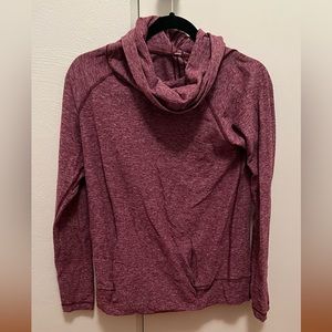 Lululemon red Heather cowl neck sweater